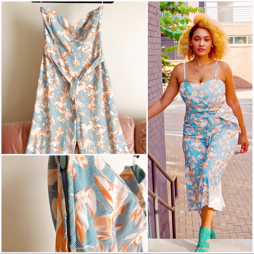 Fun & vibrant strapless romper